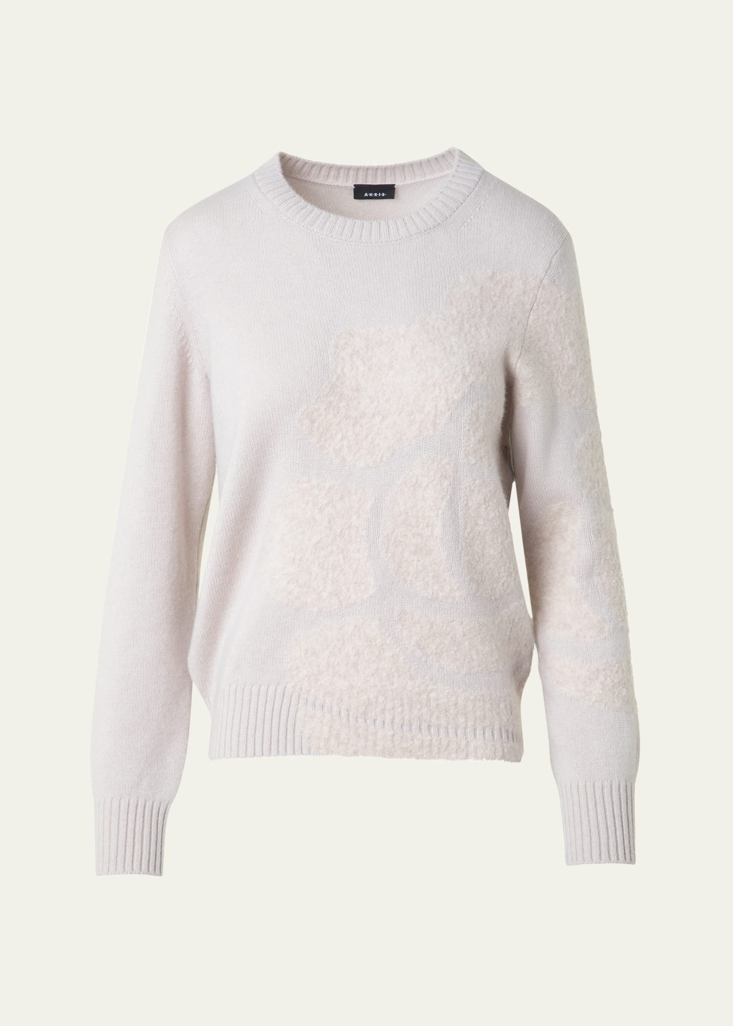 Anemone Boucle Cashmere-Silk Knit Sweater - 1