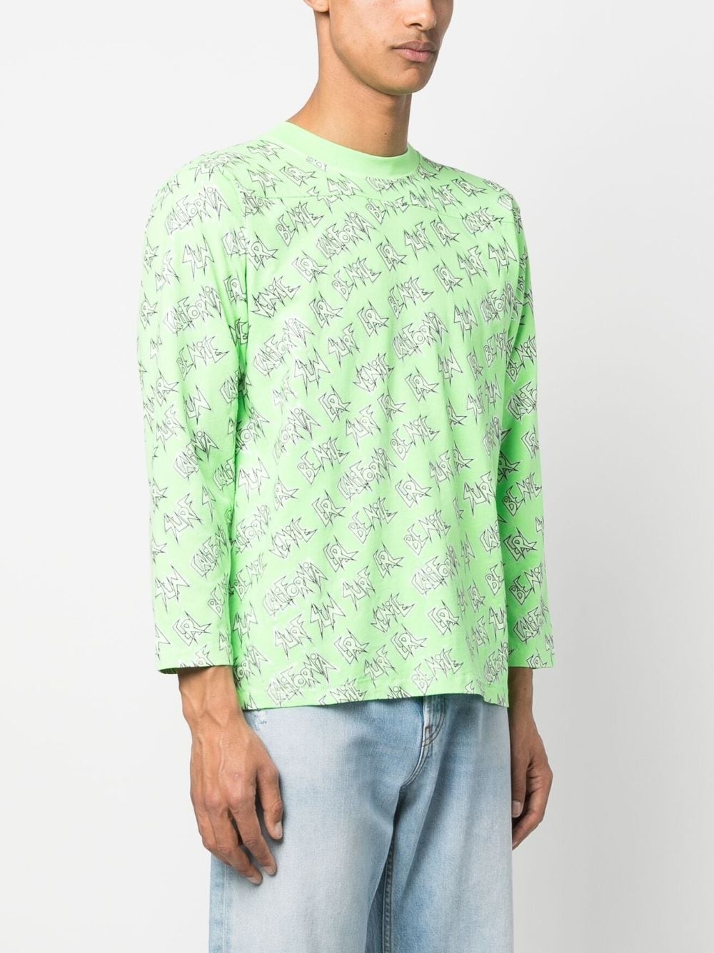 logo-print long-sleeved T-shirt - 3