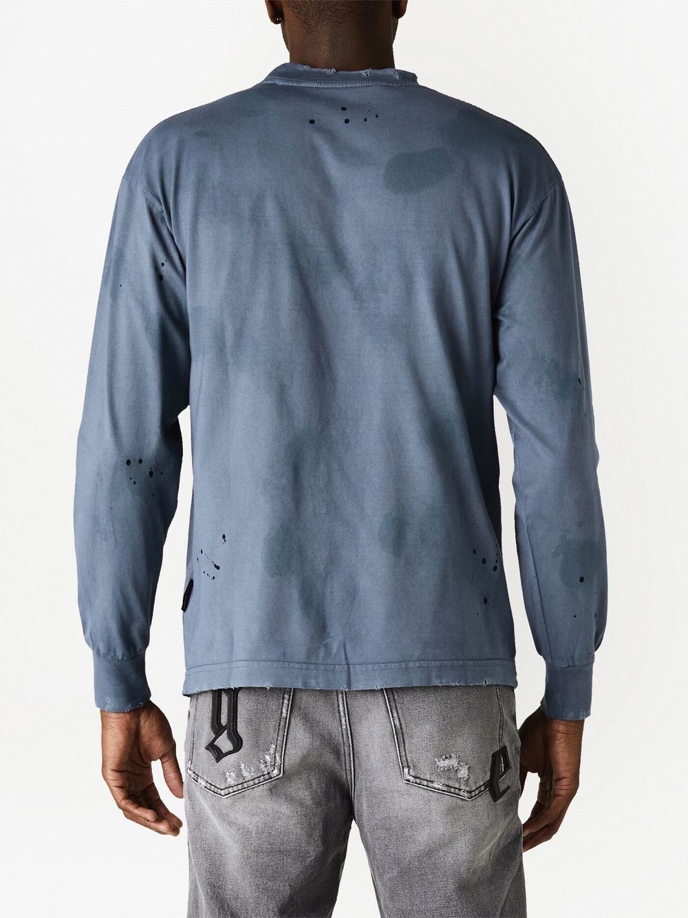 distressed graphic-print sweatshirt - 3