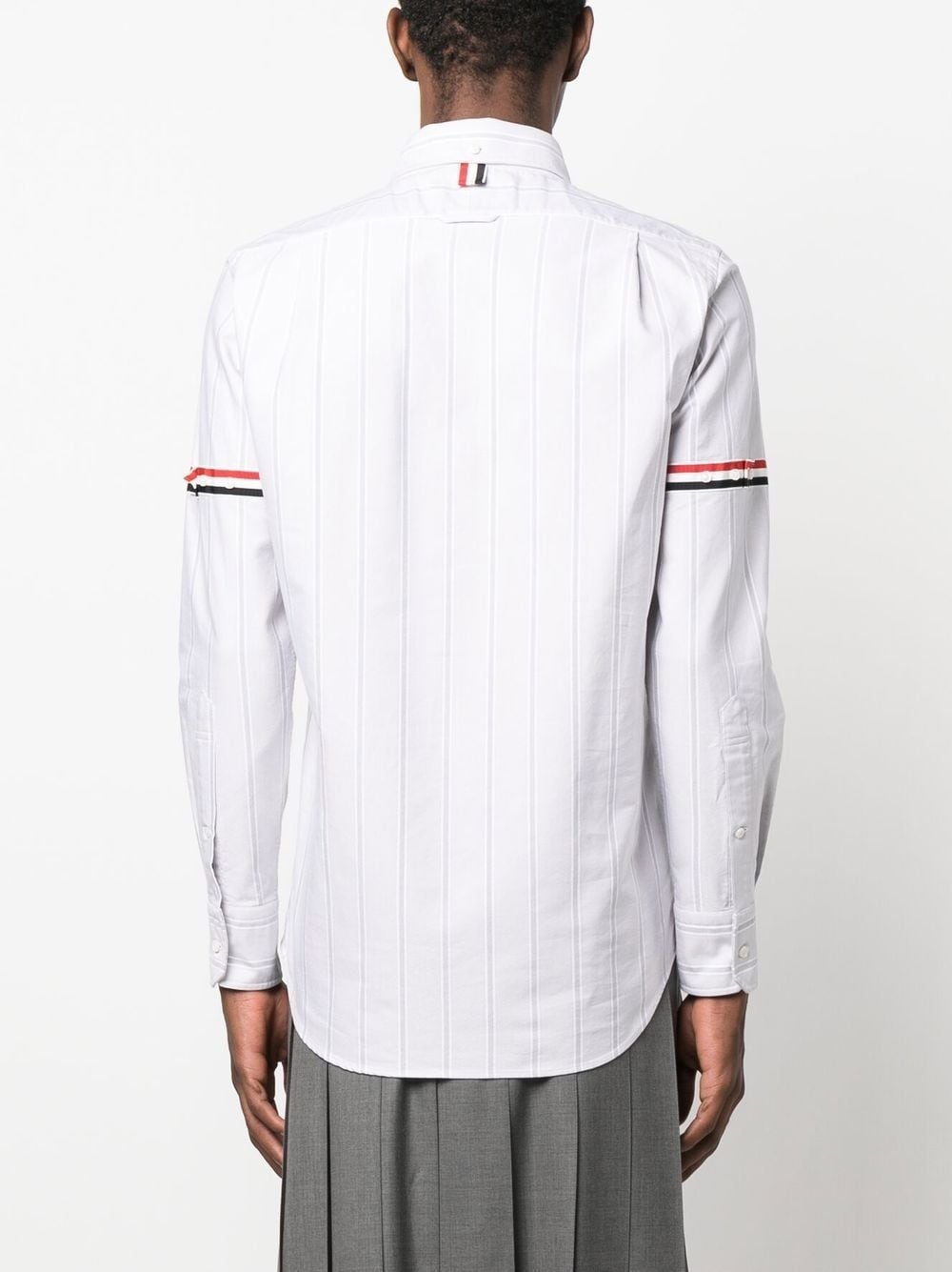 grosgrain armband Oxford shirt - 4