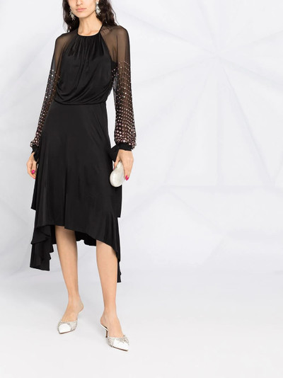 Lanvin open back embellished dress outlook