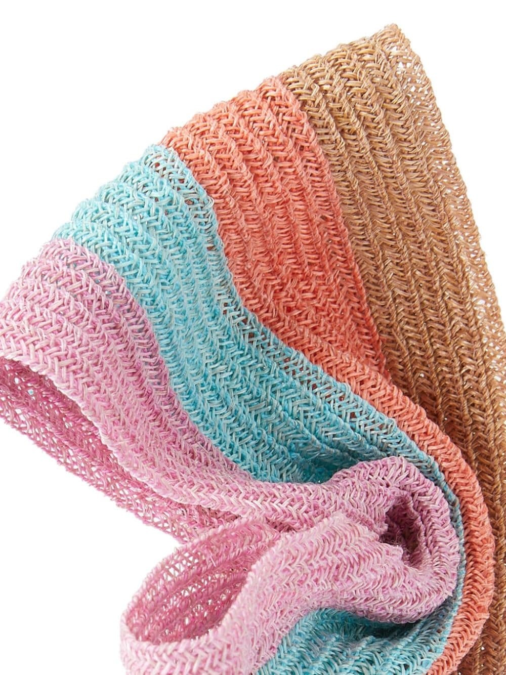 stripe-pattern bow-detail headband - 2