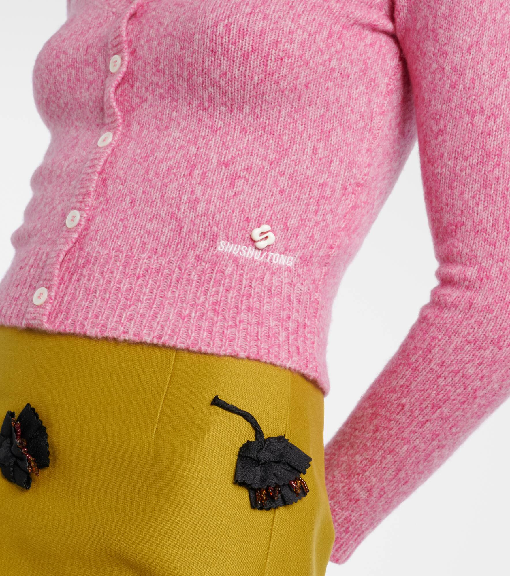Wool and cashmere-blend cardigan - 5