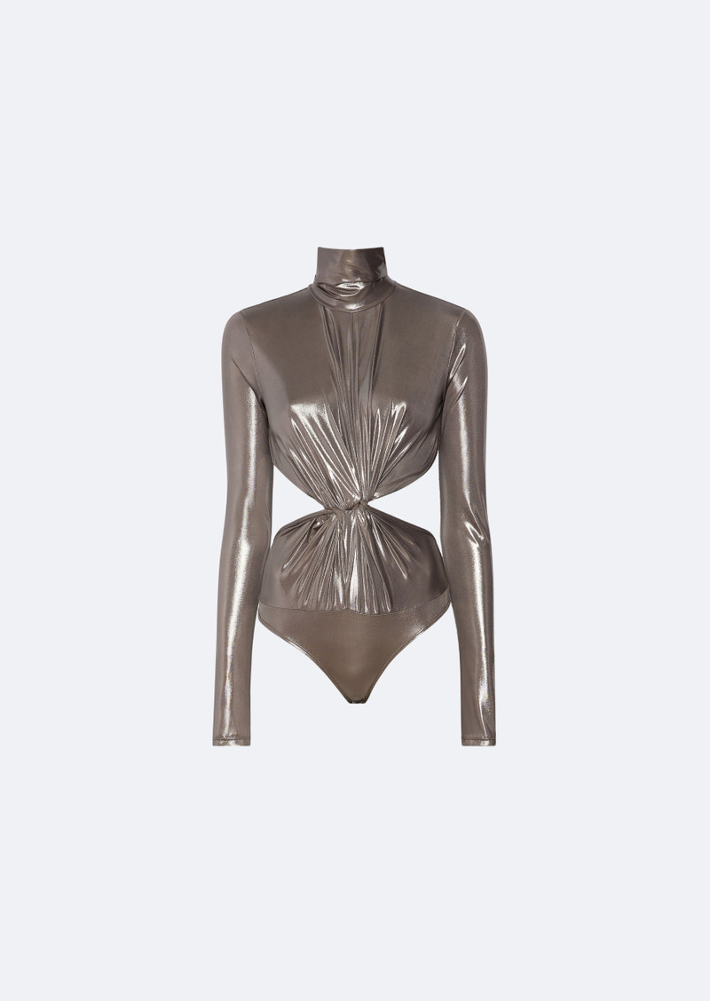 LAPOINTE Shiny Jersey Turtleneck Bodysuit outlook