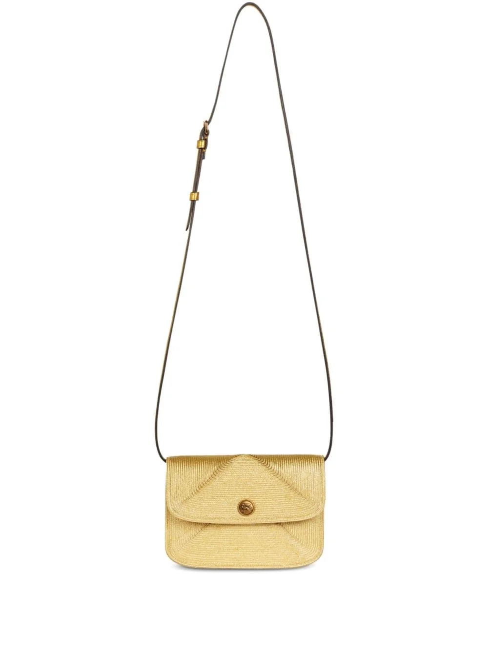 metallic-effect cross body bag - 1