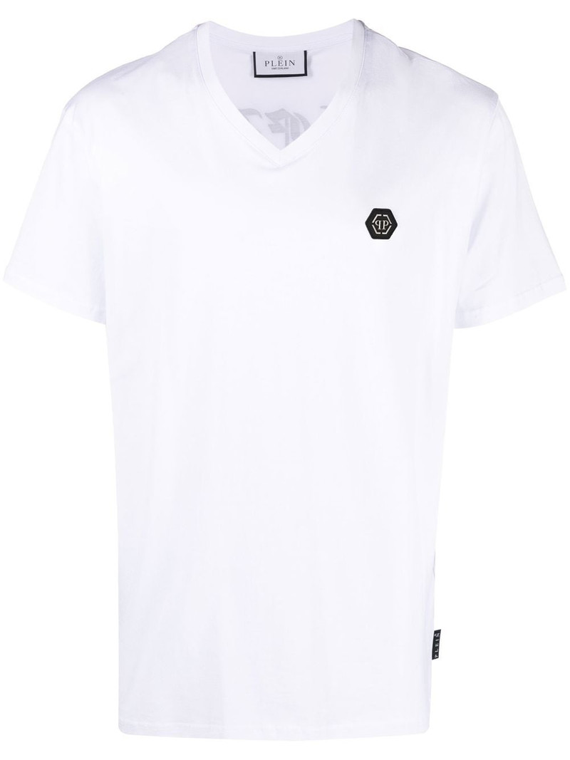 Gothic Plein V-neck T-shirt 1