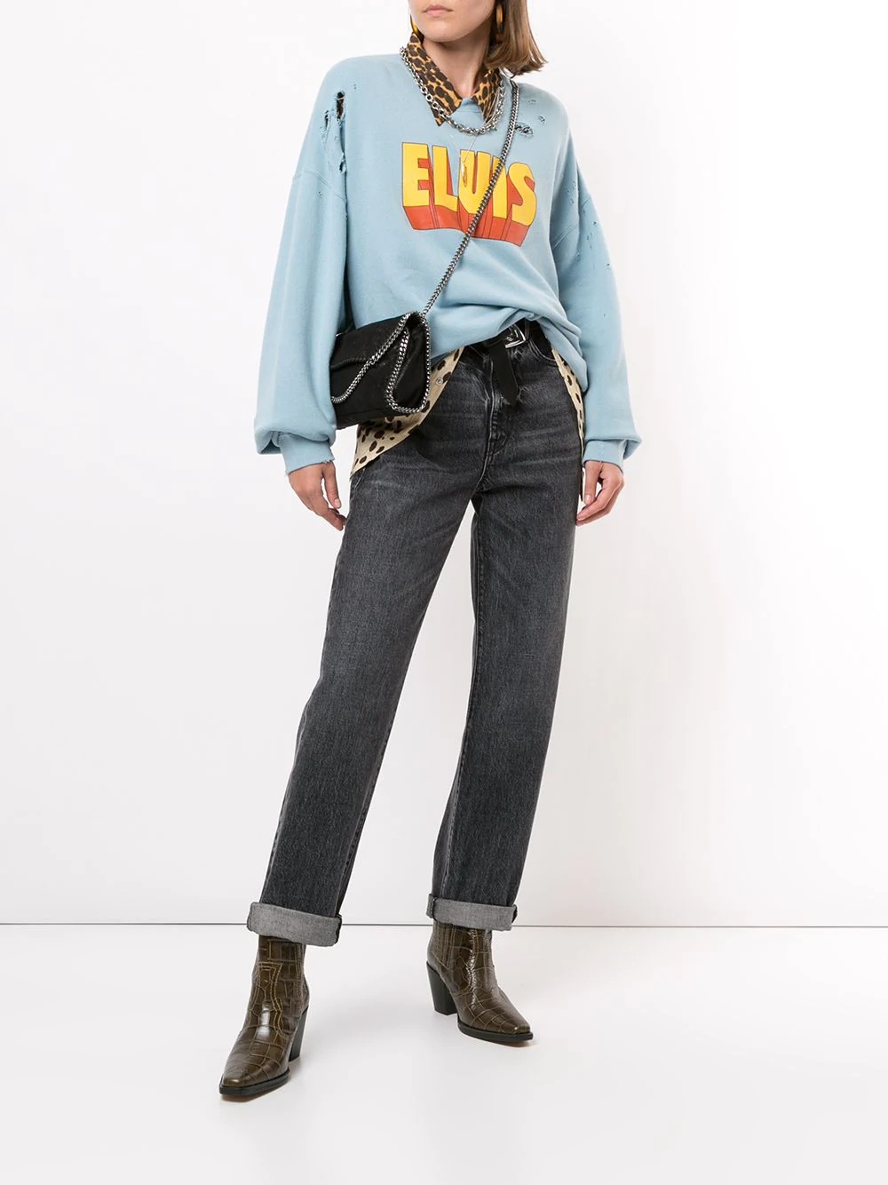 Elvis distressed sweatshirt - 2