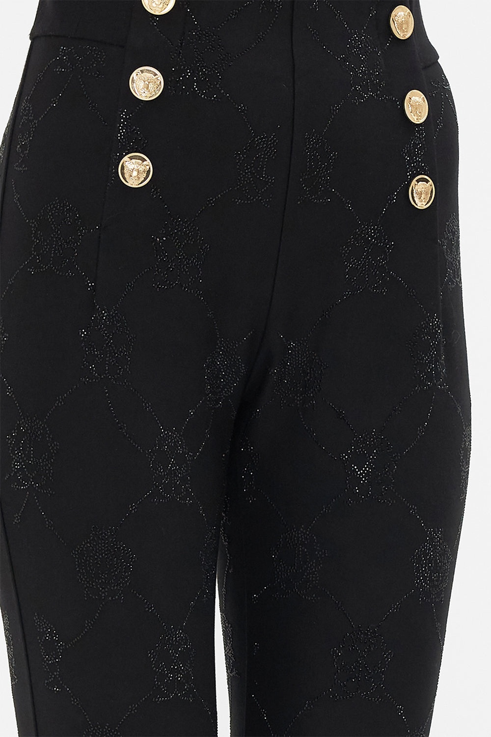 HOTFIX EMBELLISHED PONTE PANT - 6