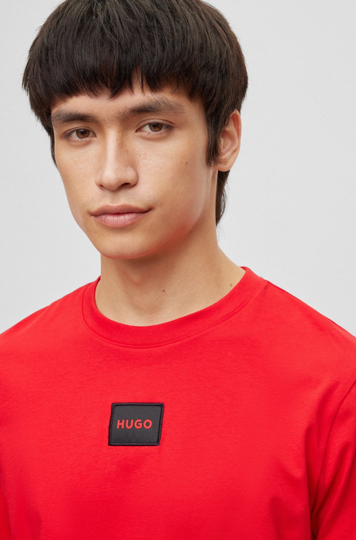 COTTON-JERSEY T-SHIRT WITH LOGO LABEL - 3