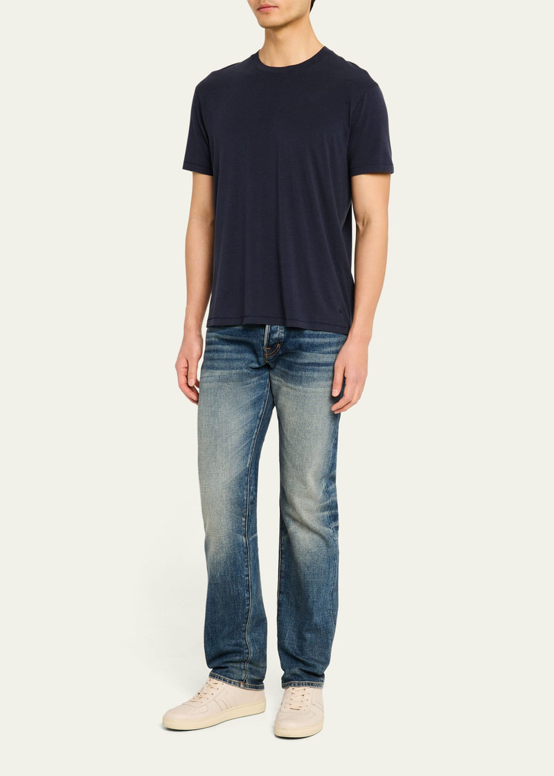 TOM FORD Men's Lyocell-Cotton Crewneck T-Shirt outlook