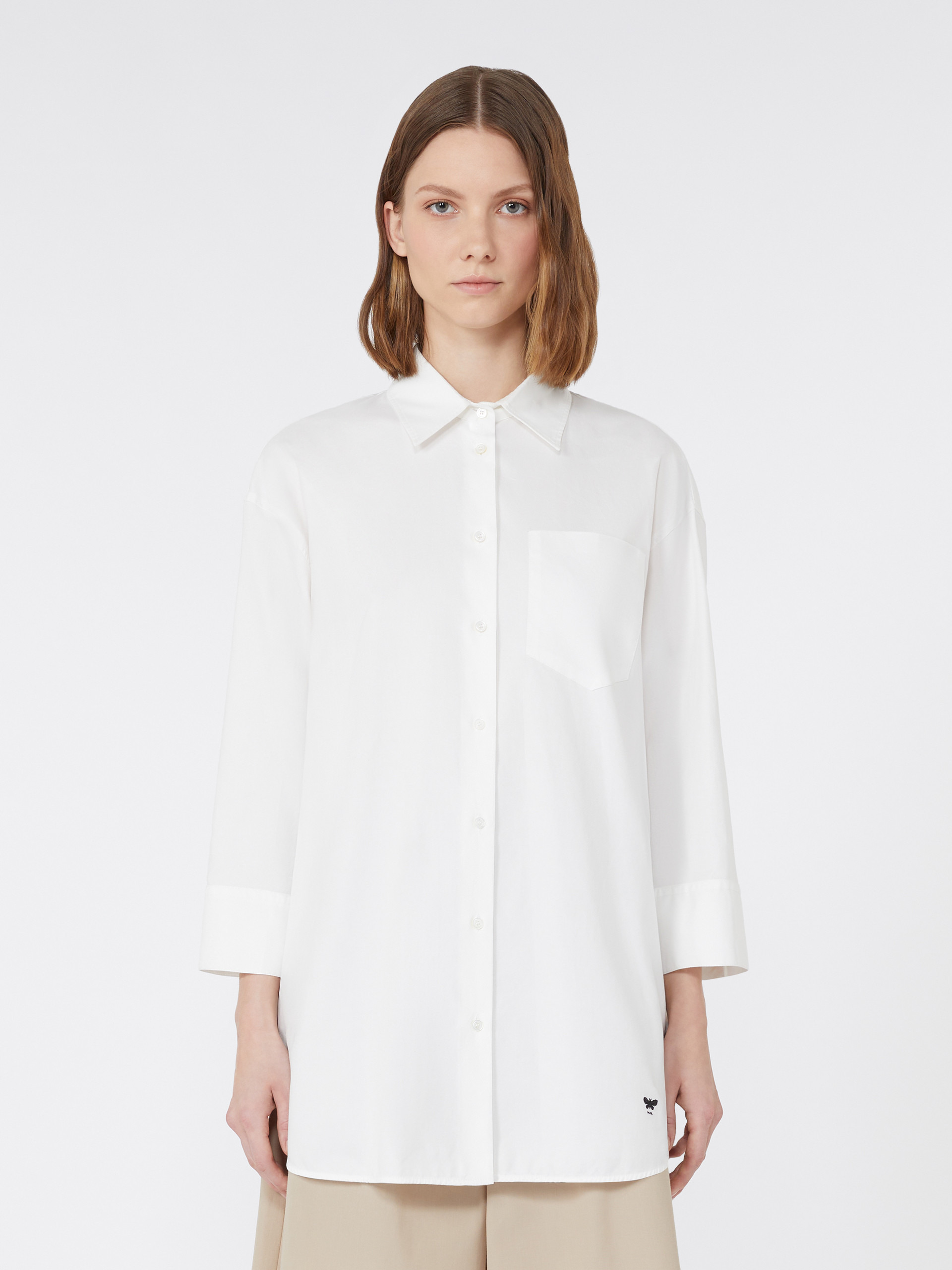 QUEVA Oversized cotton Oxford shirt - 3