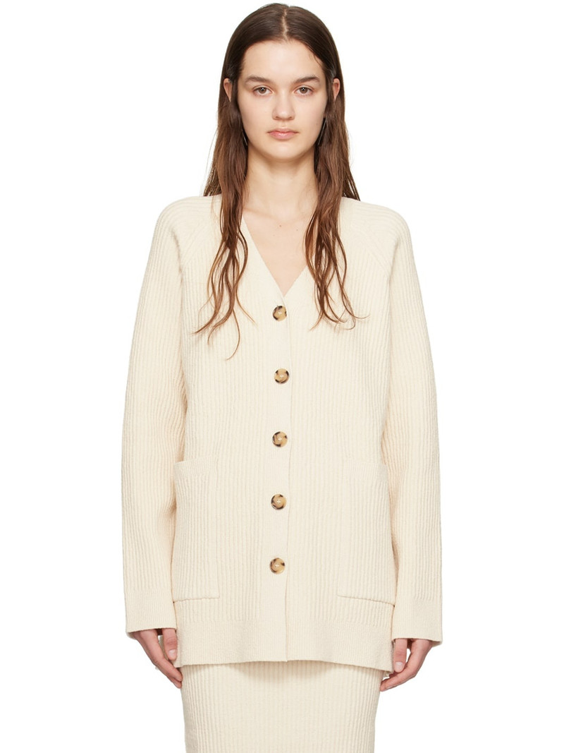 Off-White Button Cardigan - 1