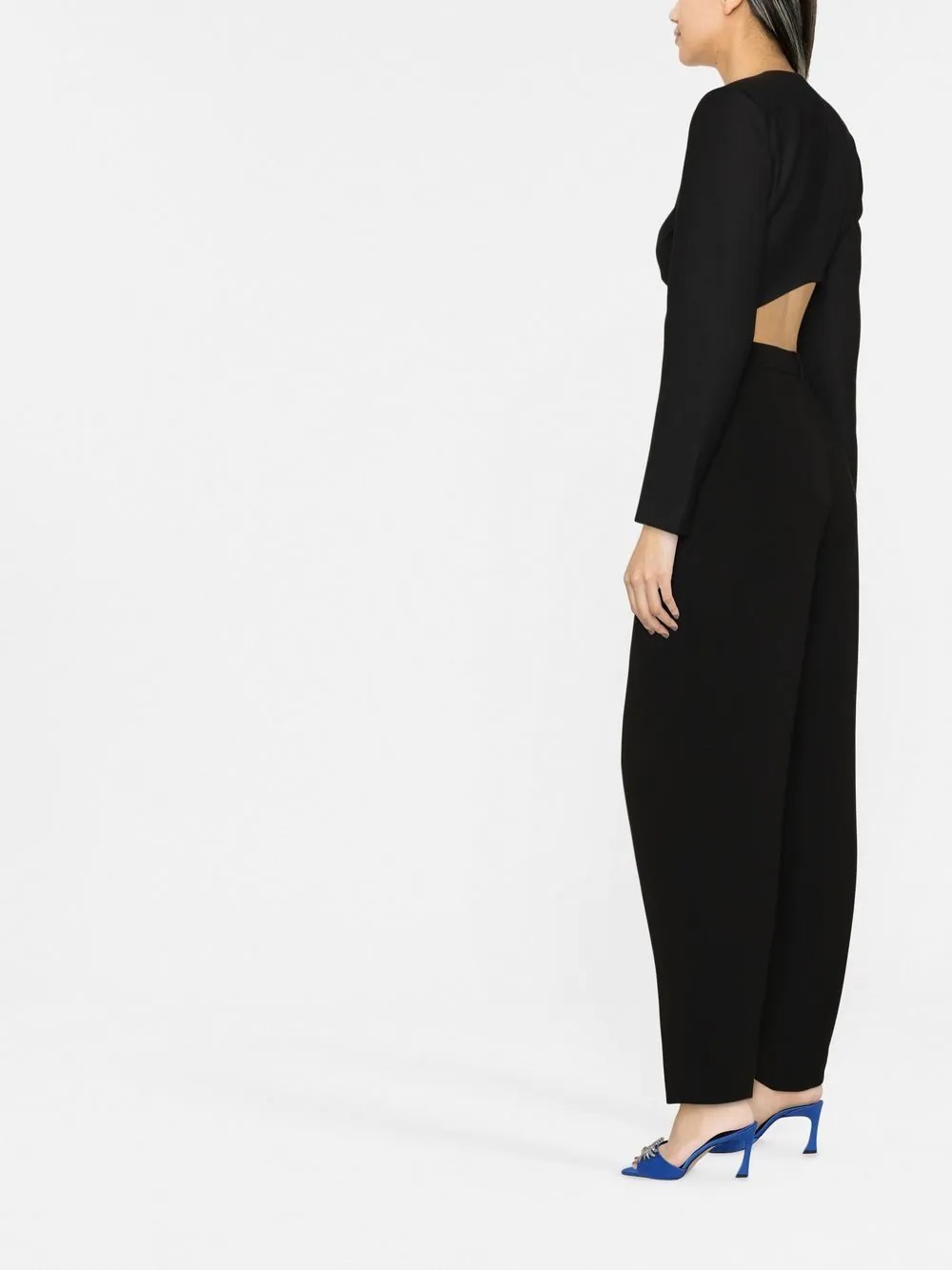 high-waist straight trousers - 3