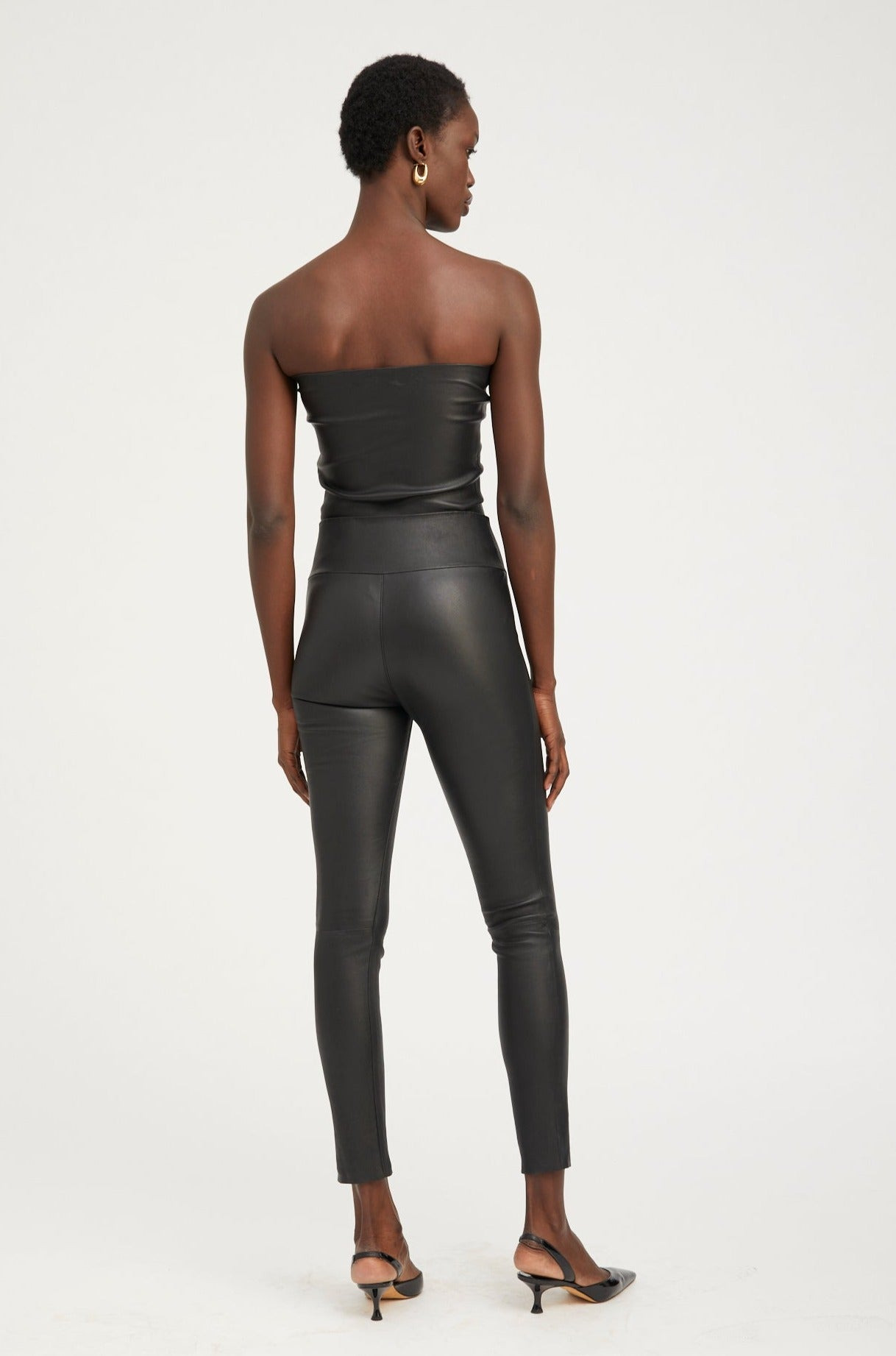 BLACK LEATHER ANKLE - 9