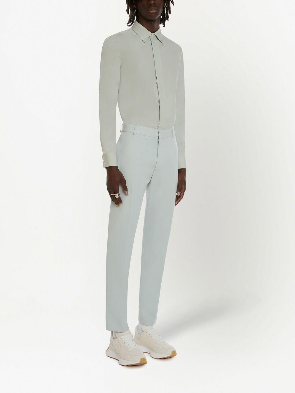 wool tapered-trousers - 3
