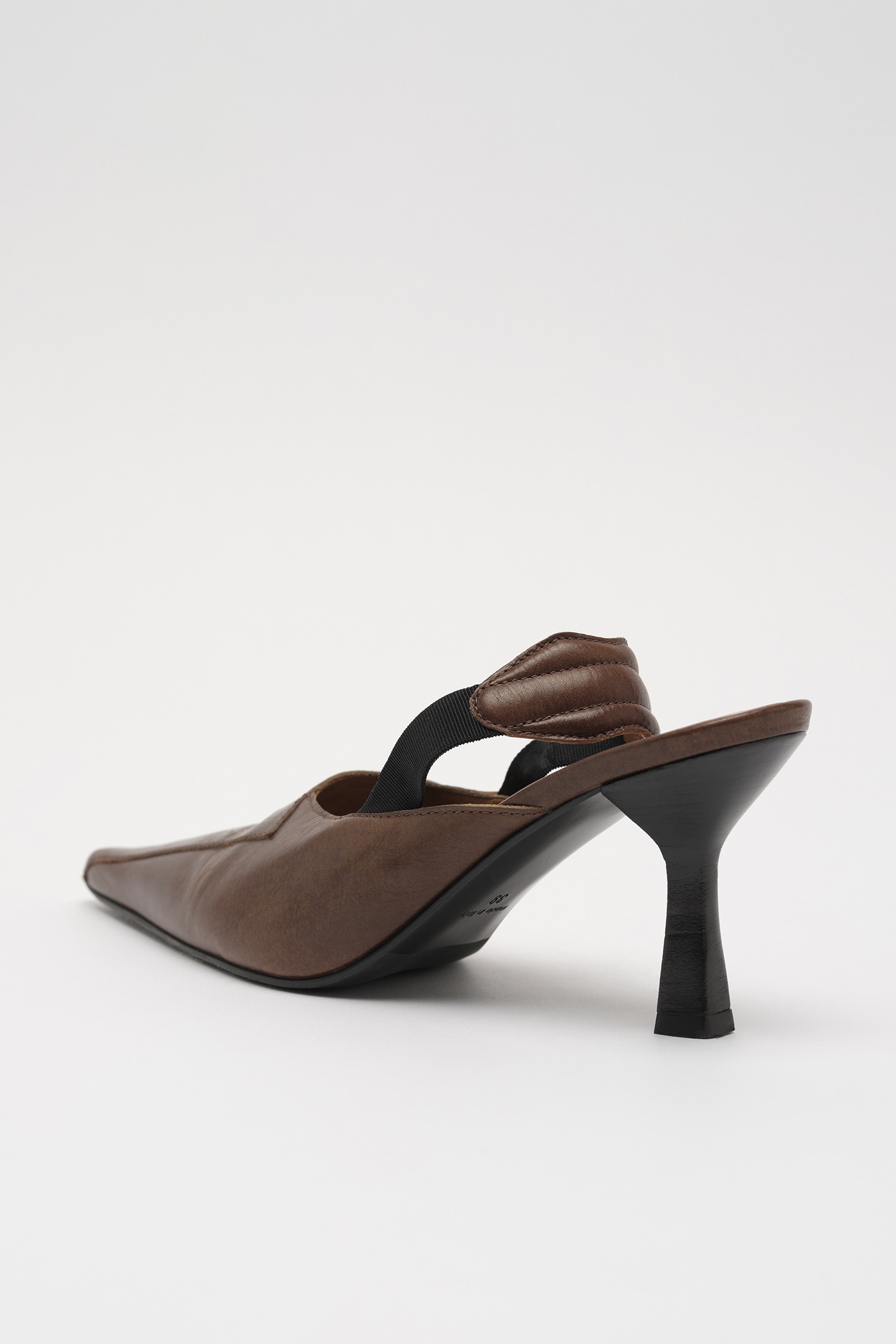 Envelope Heel Woodstock Leather - 4