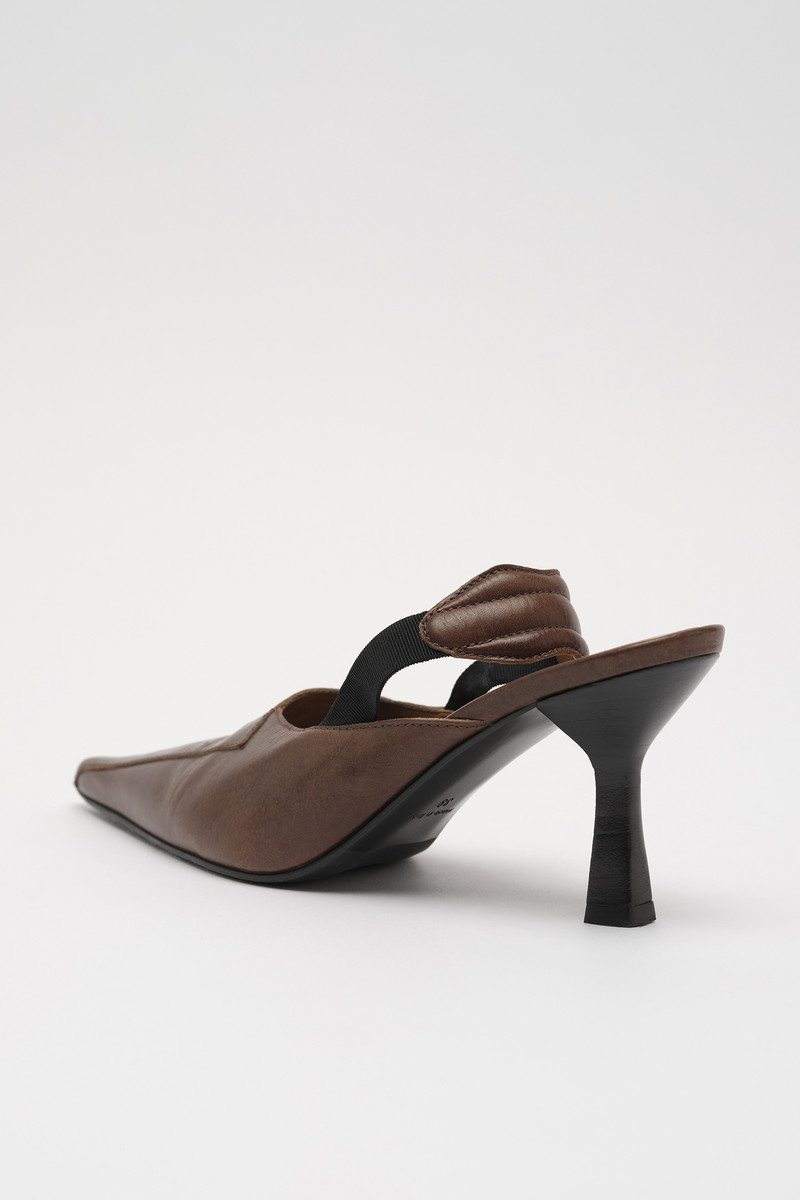 Envelope Heel Woodstock Leather 4