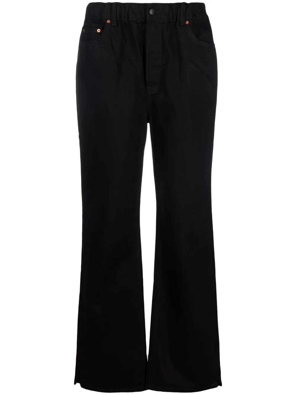 loose fit wide leg trousers - 1