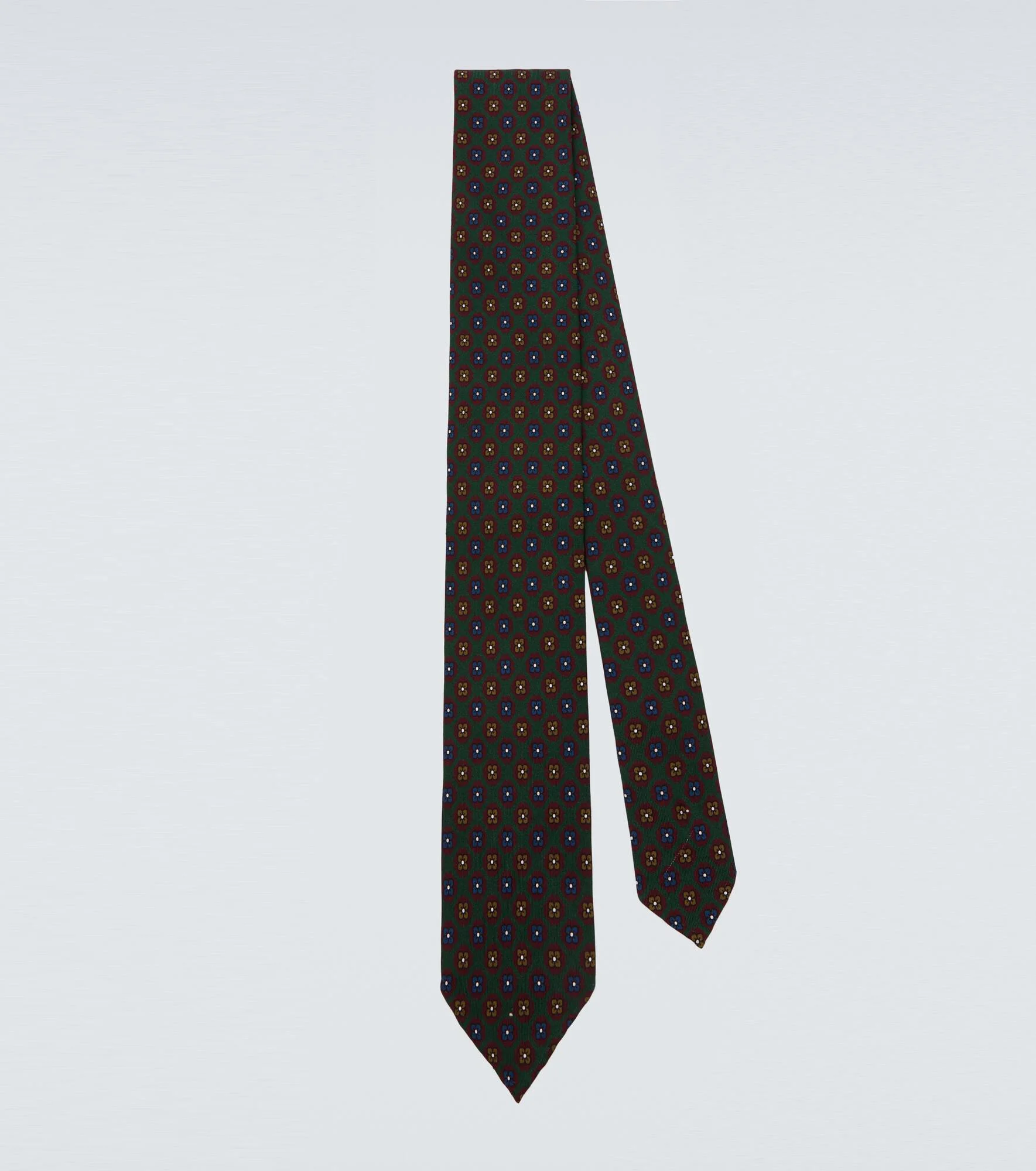 Floral silk jacquard tie - 1