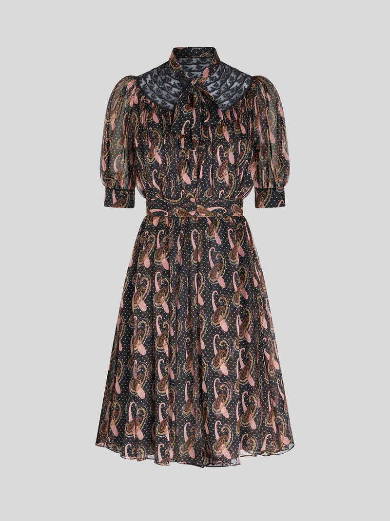 PAISLEY CREPON MINI DRESS 1