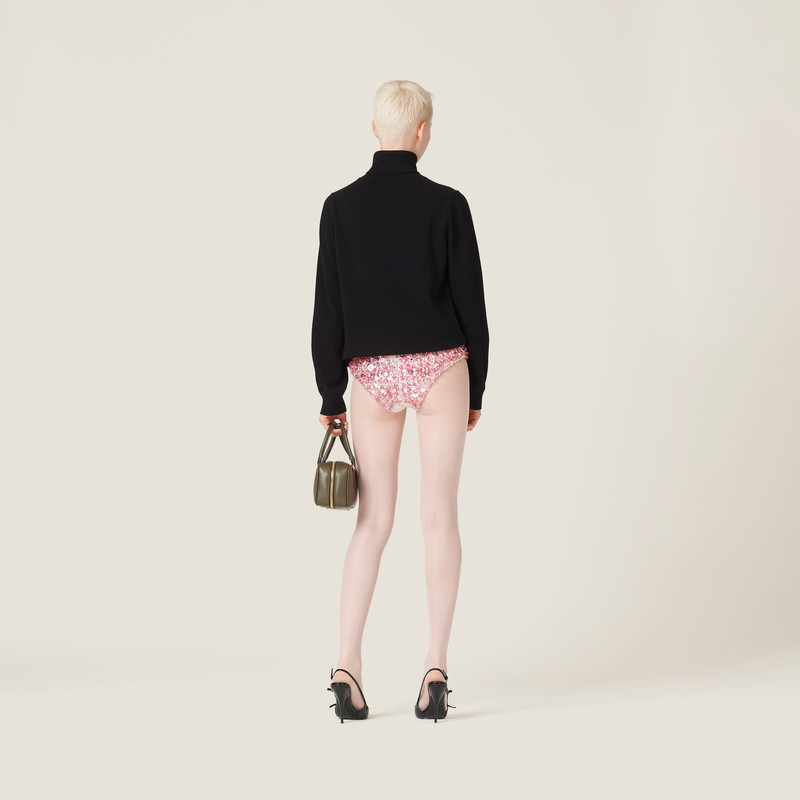 Embroidered silk and wool panties 3