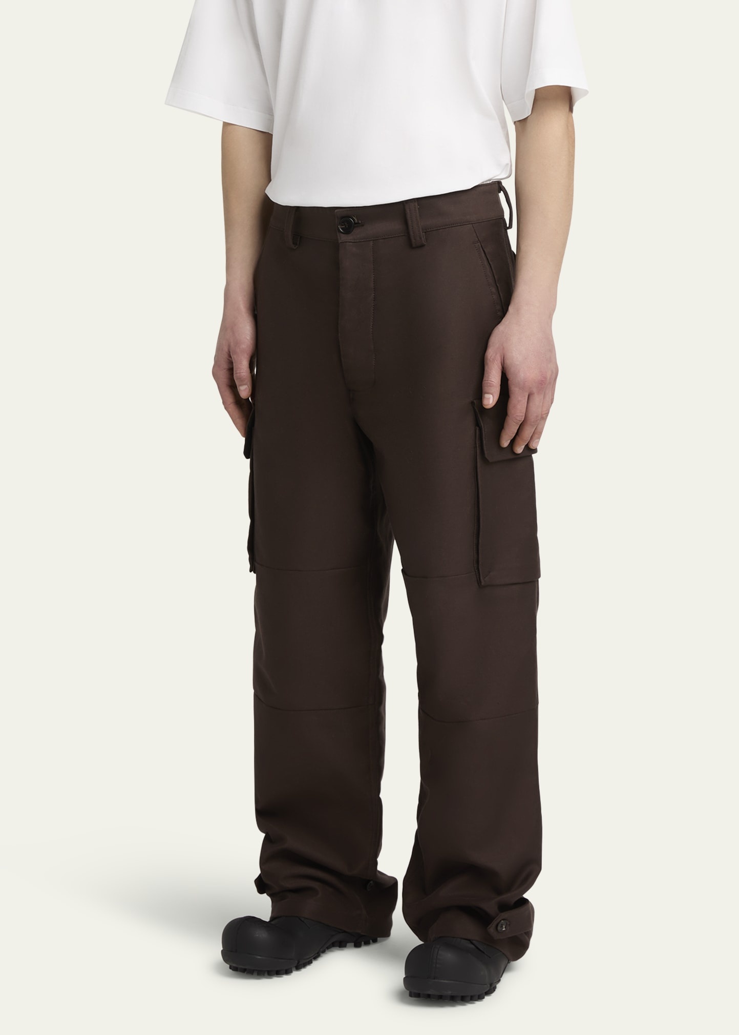 Men's Compact Cotton Moleskin Cargo Pants - 4