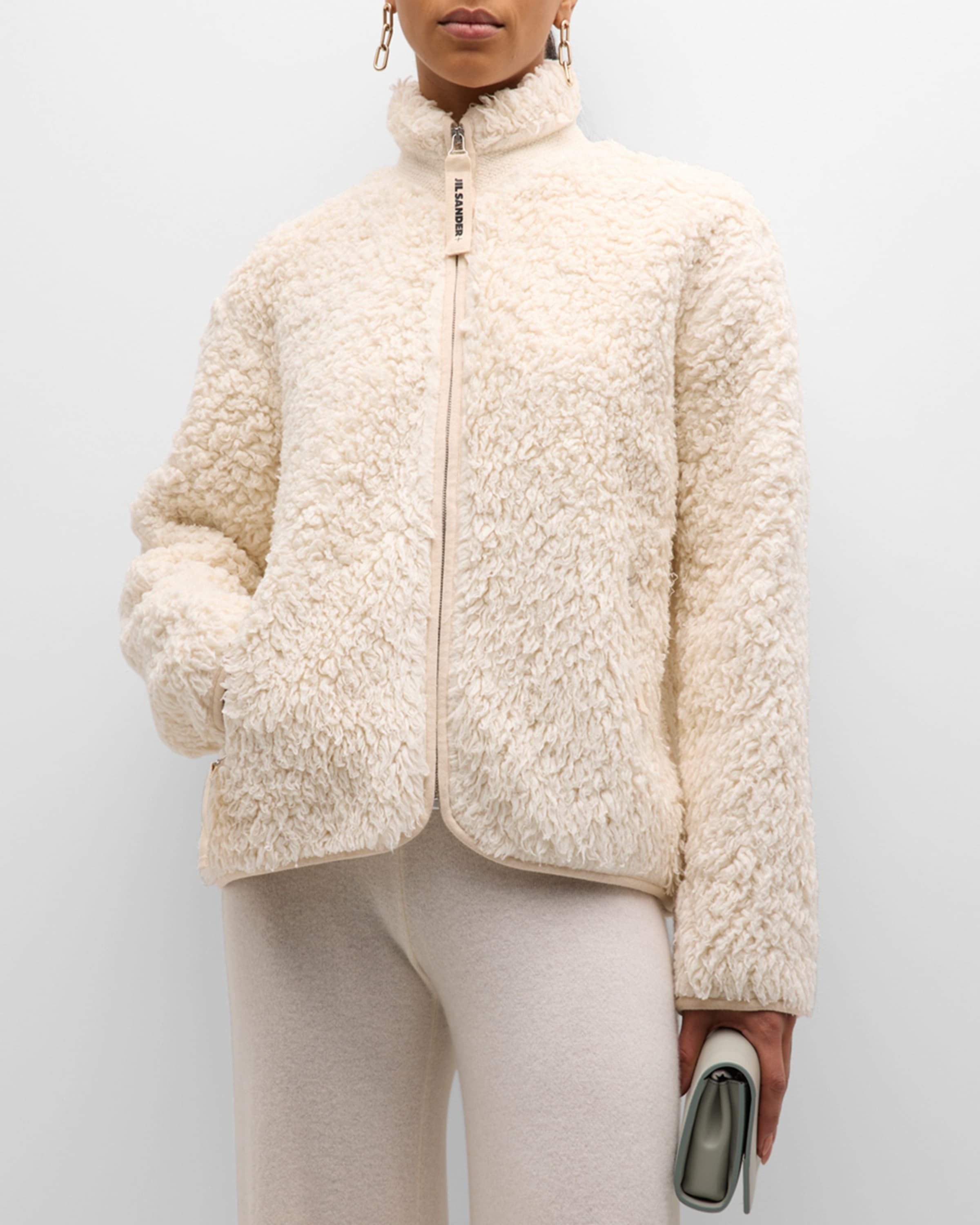 Cotton Teddy Zip Jacket - 2