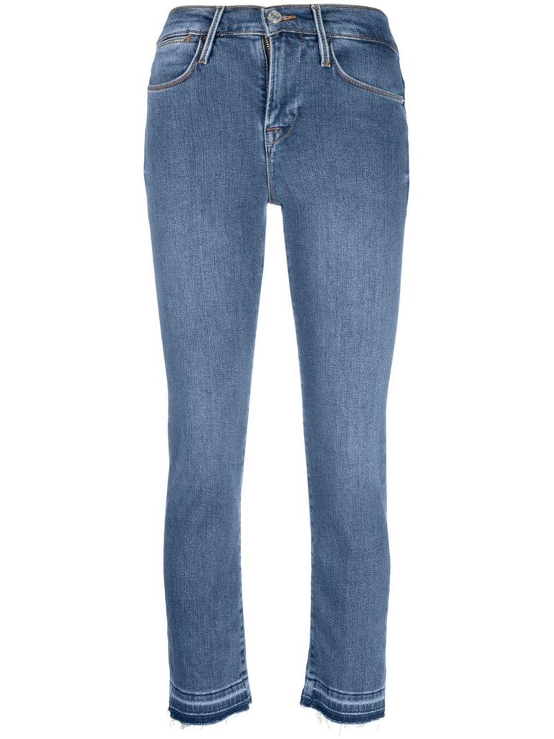 denim cotton trousers - 1