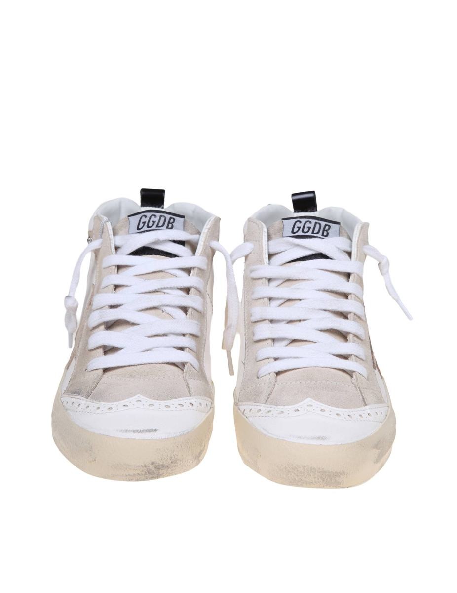 GOLDEN GOOSE LEATHER AND SUEDE SNEAKERS - 4