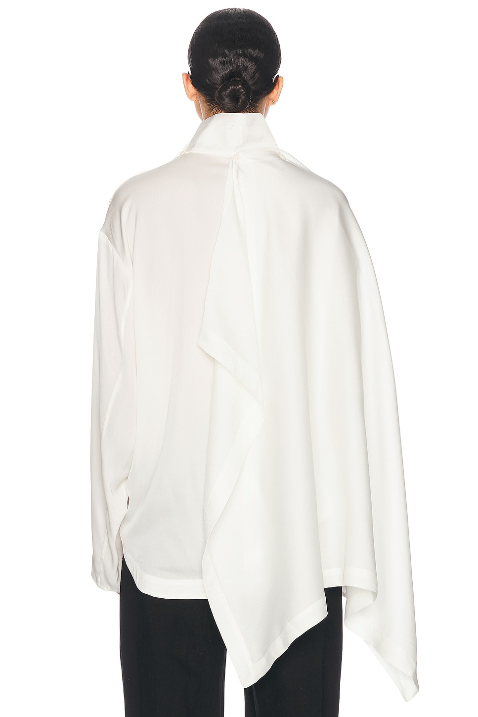 Silk Tunic With Detachable Scarf - 5