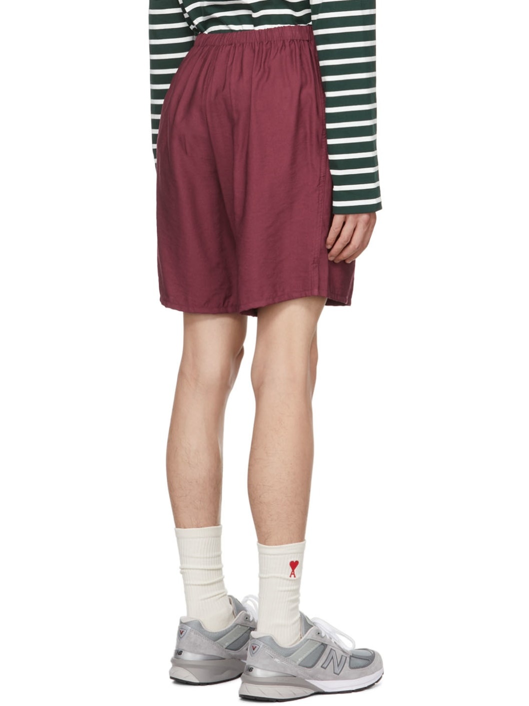 SSENSE Exclusive Burgundy Shorts - 3