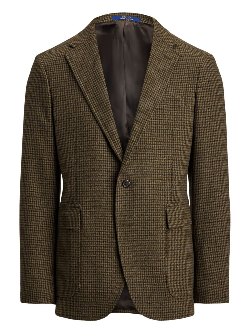 houndstooth single-breasted blazer 1