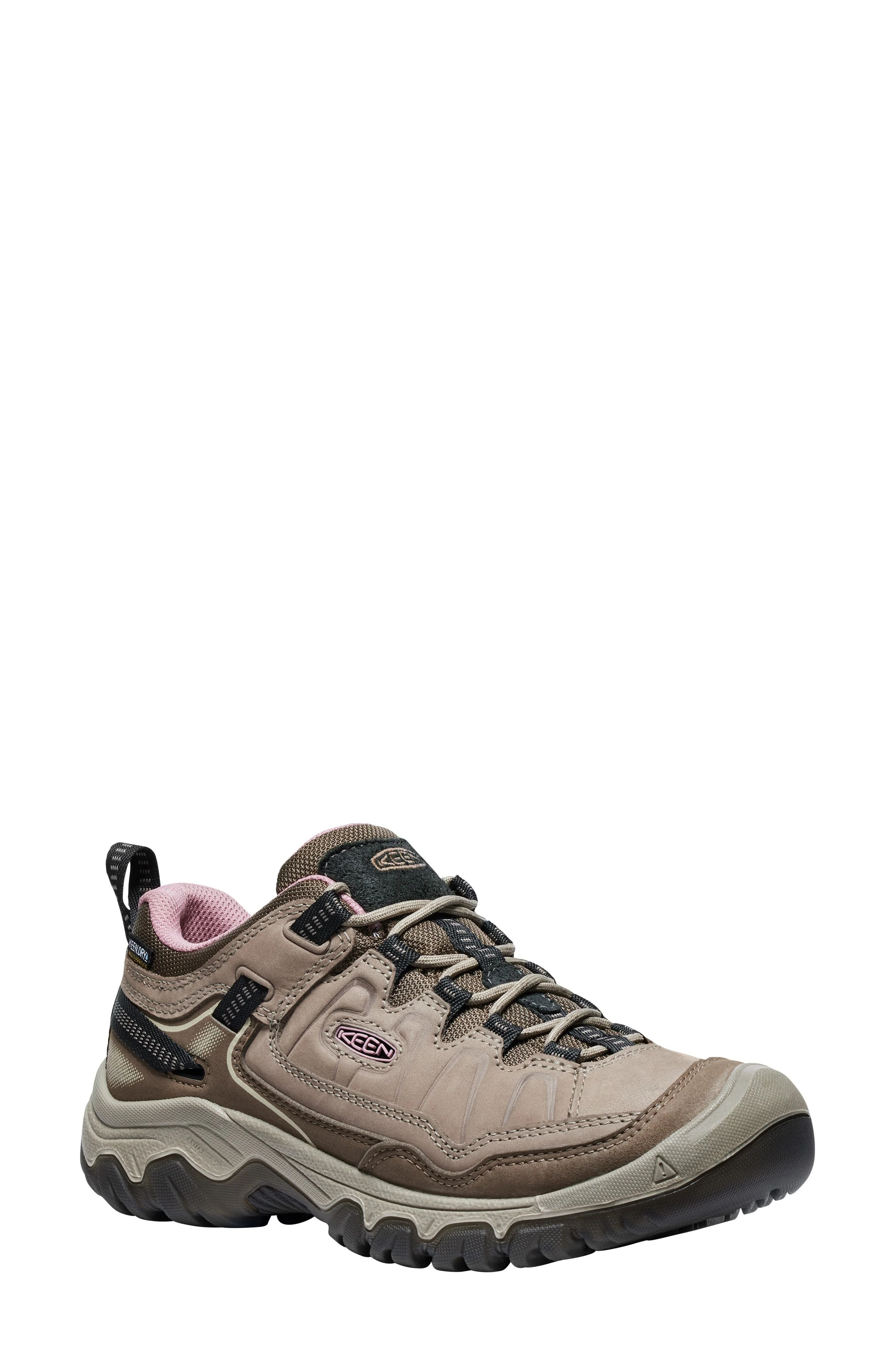 KEEN Targhee IV Waterproof Hiking Shoe in Brindle/nostalgia Ro at Nordstrom - 1