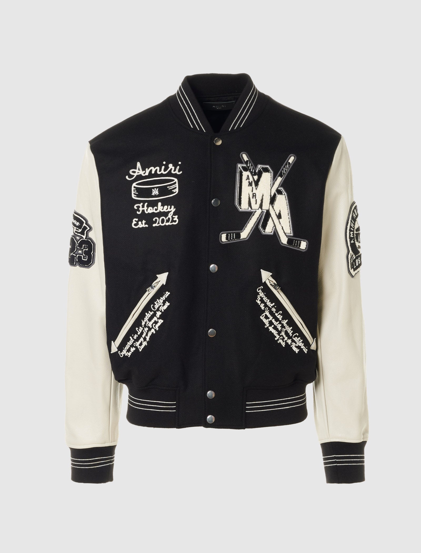 AMIRI HOCKEY VARSITY BOMBER JACKET | a-ma-maniere | REVERSIBLE