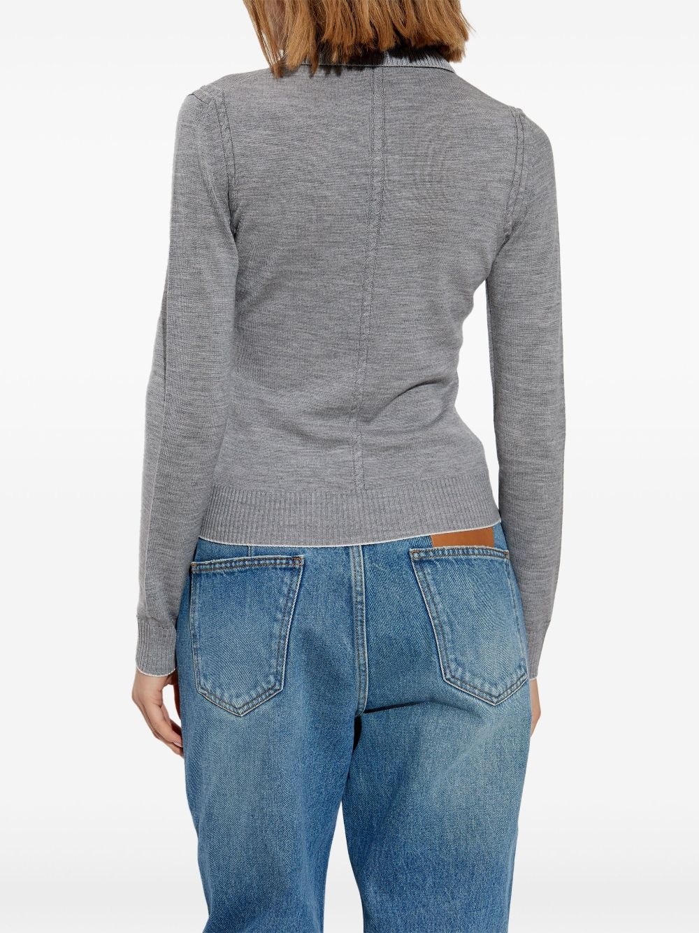 logo-embroidered jumper - 4