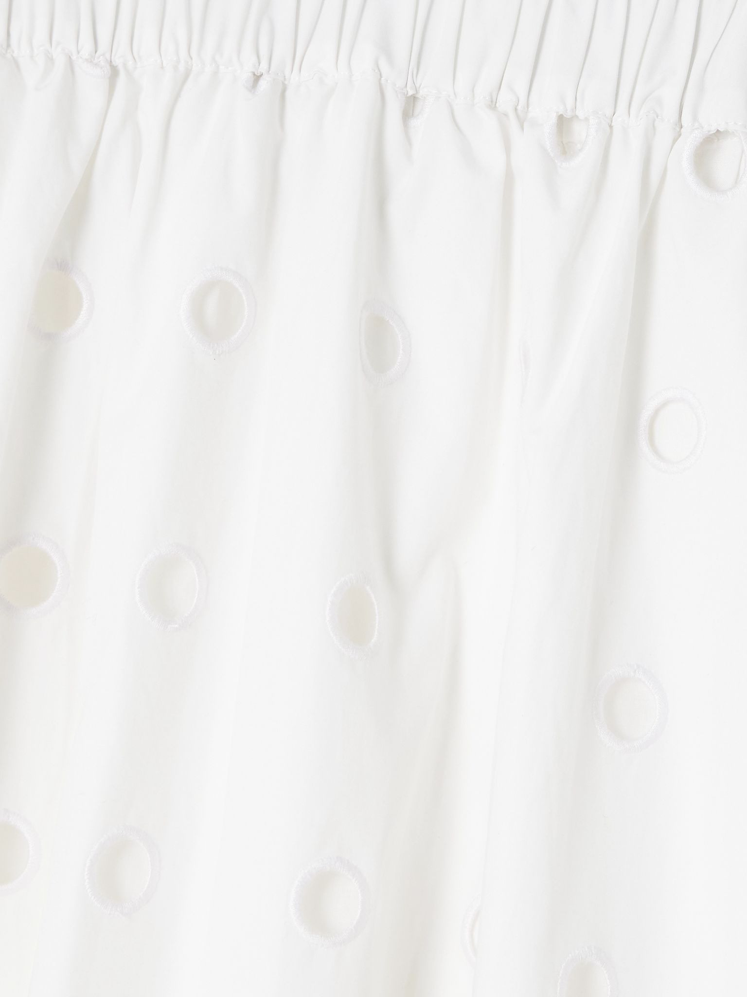 Peggy broderie anglaise cotton-poplin midi skirt White - 4