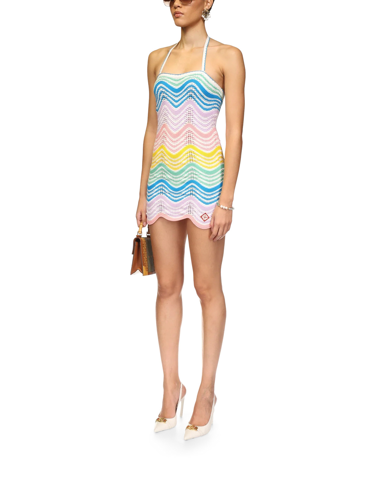 Gradient Wave Crochet Dress - 3