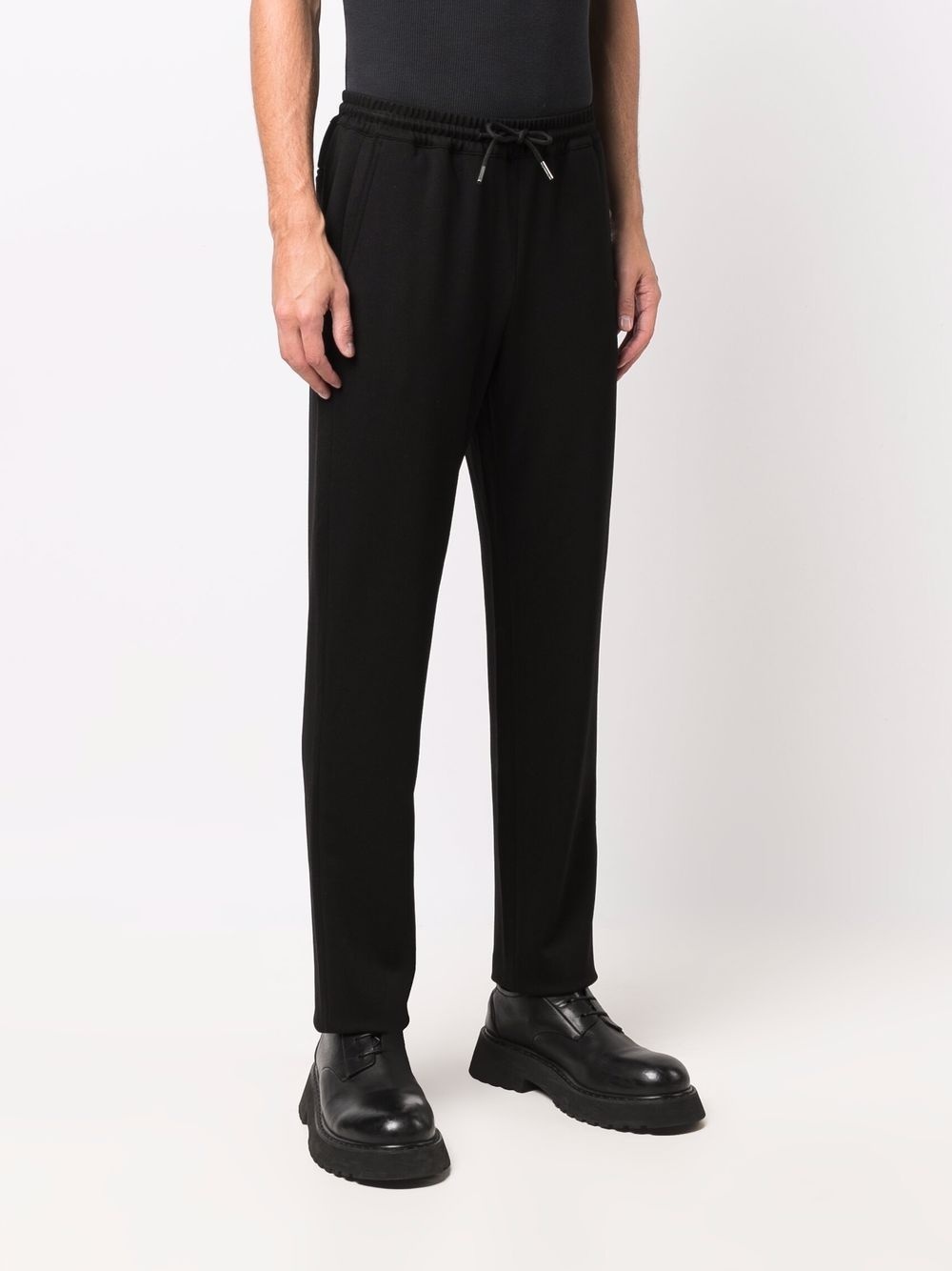 drawstring waist straight trousers - 3