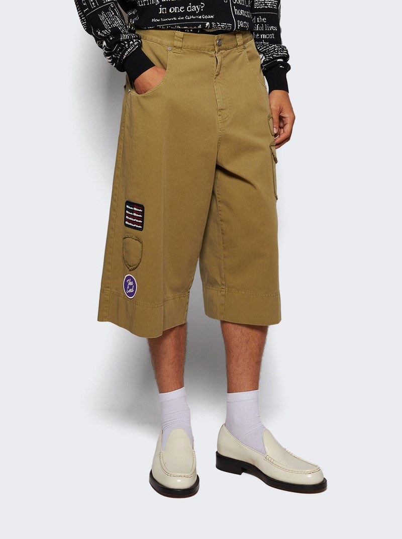 Palm Angels Military Patch Bermuda Army Green outlook