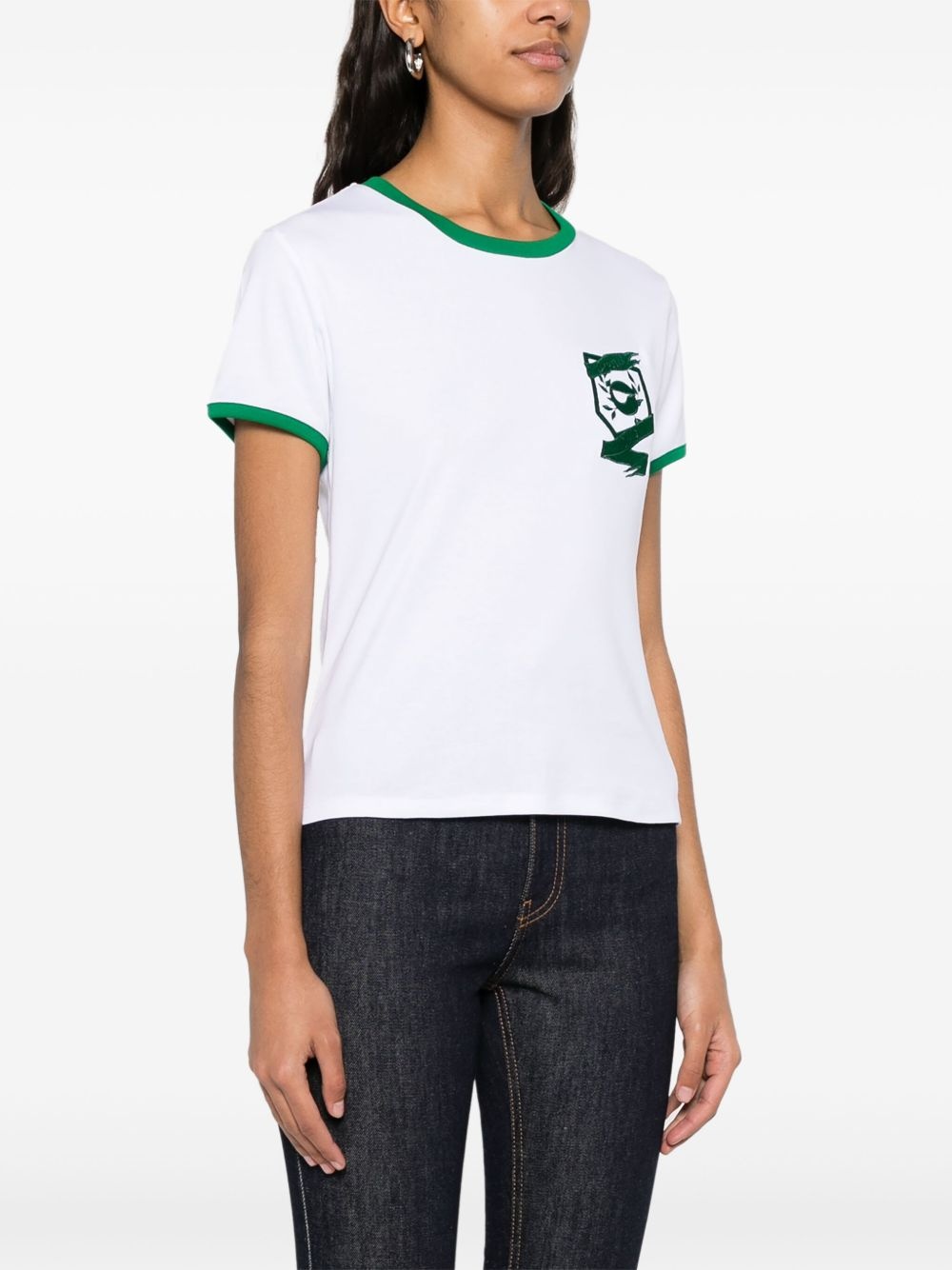 embroidered T-shirt - 3