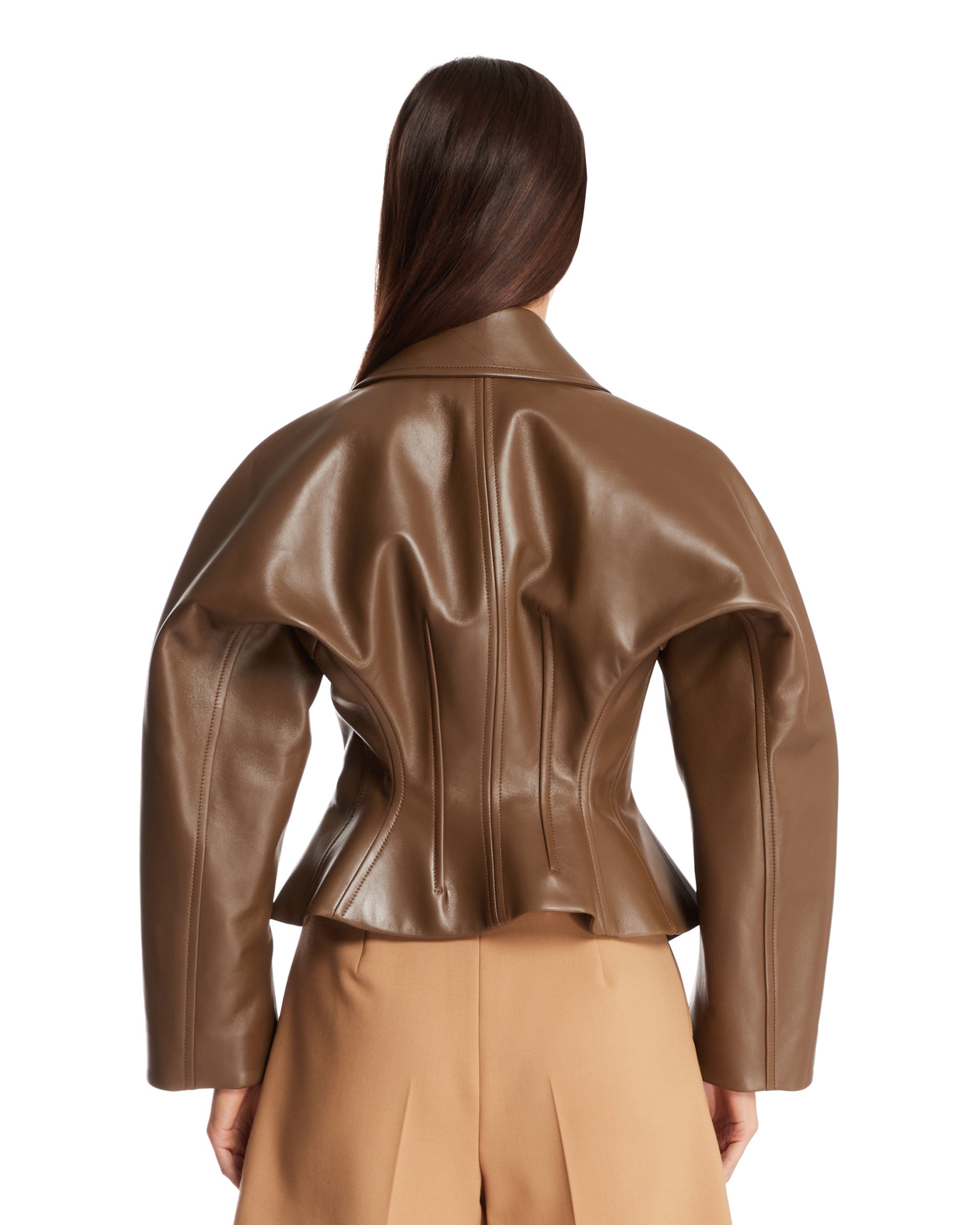 Brown Leather Jacket - 3