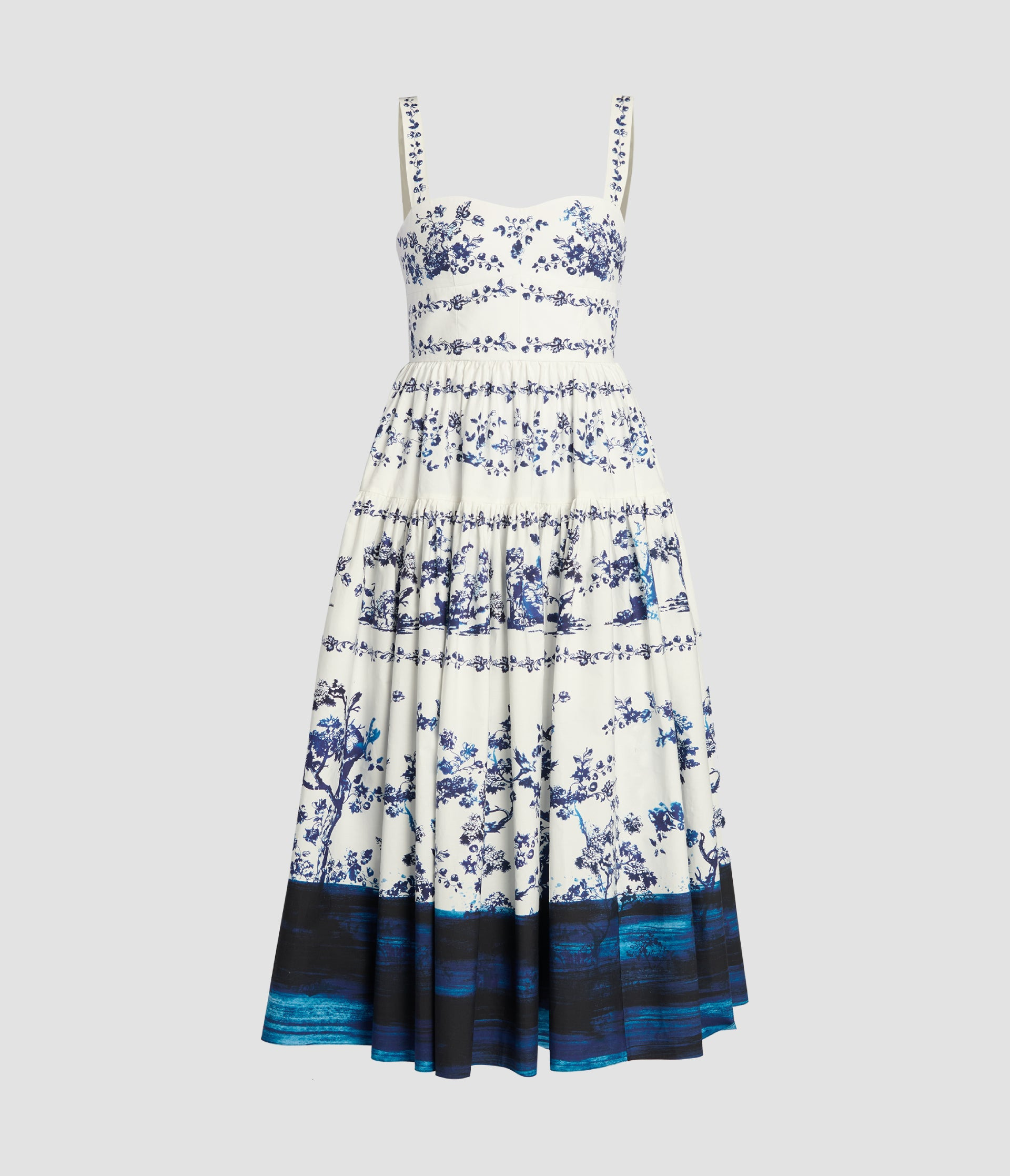 STRAPPY FIT AND FLARE MIDI DRESS - 2