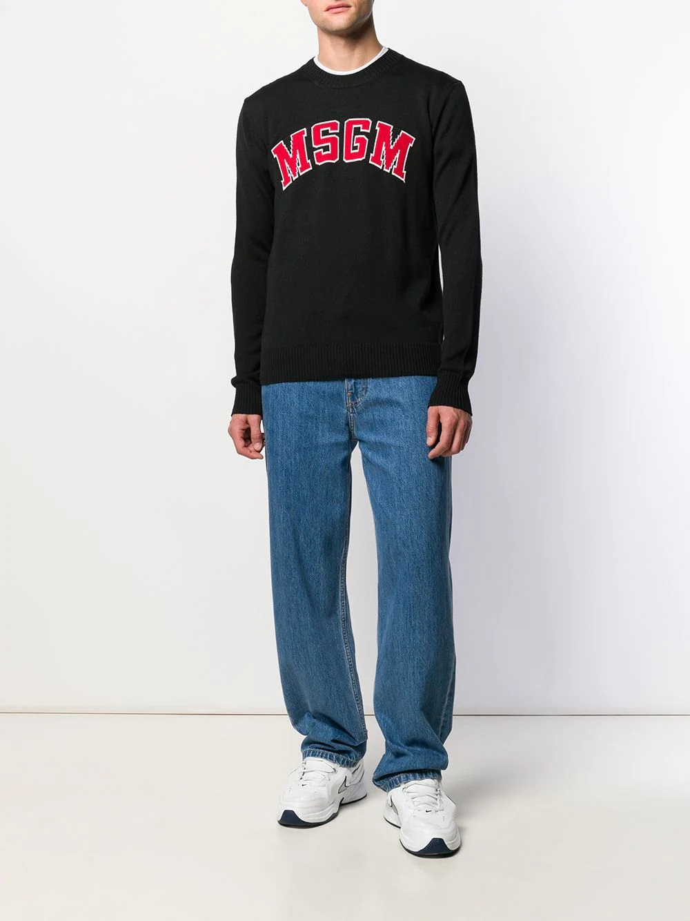 contrast logo jumper - 2