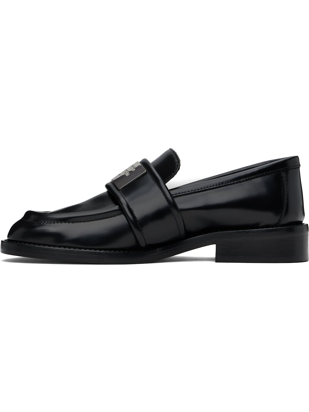 Black Leather Loafers - 3