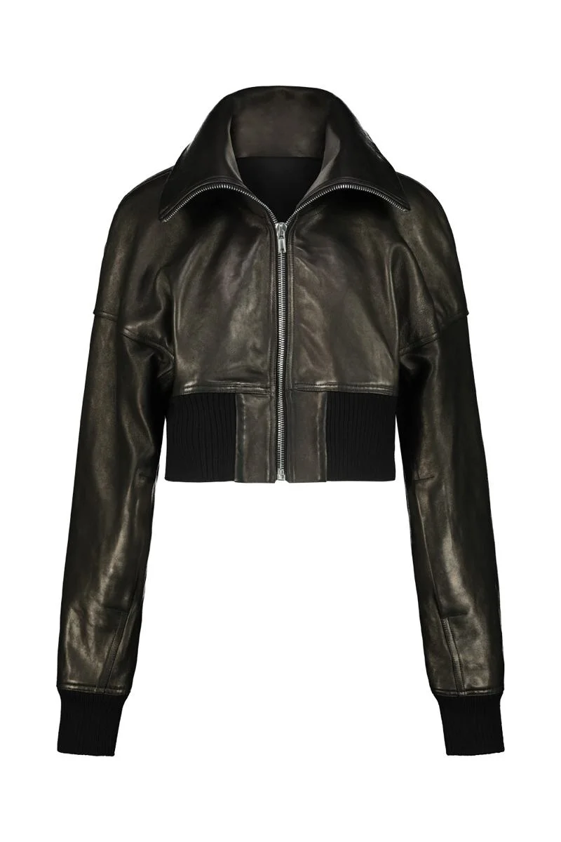 Rick Owens Concordia Dracucollar Cropped Jacket Clothing - 1