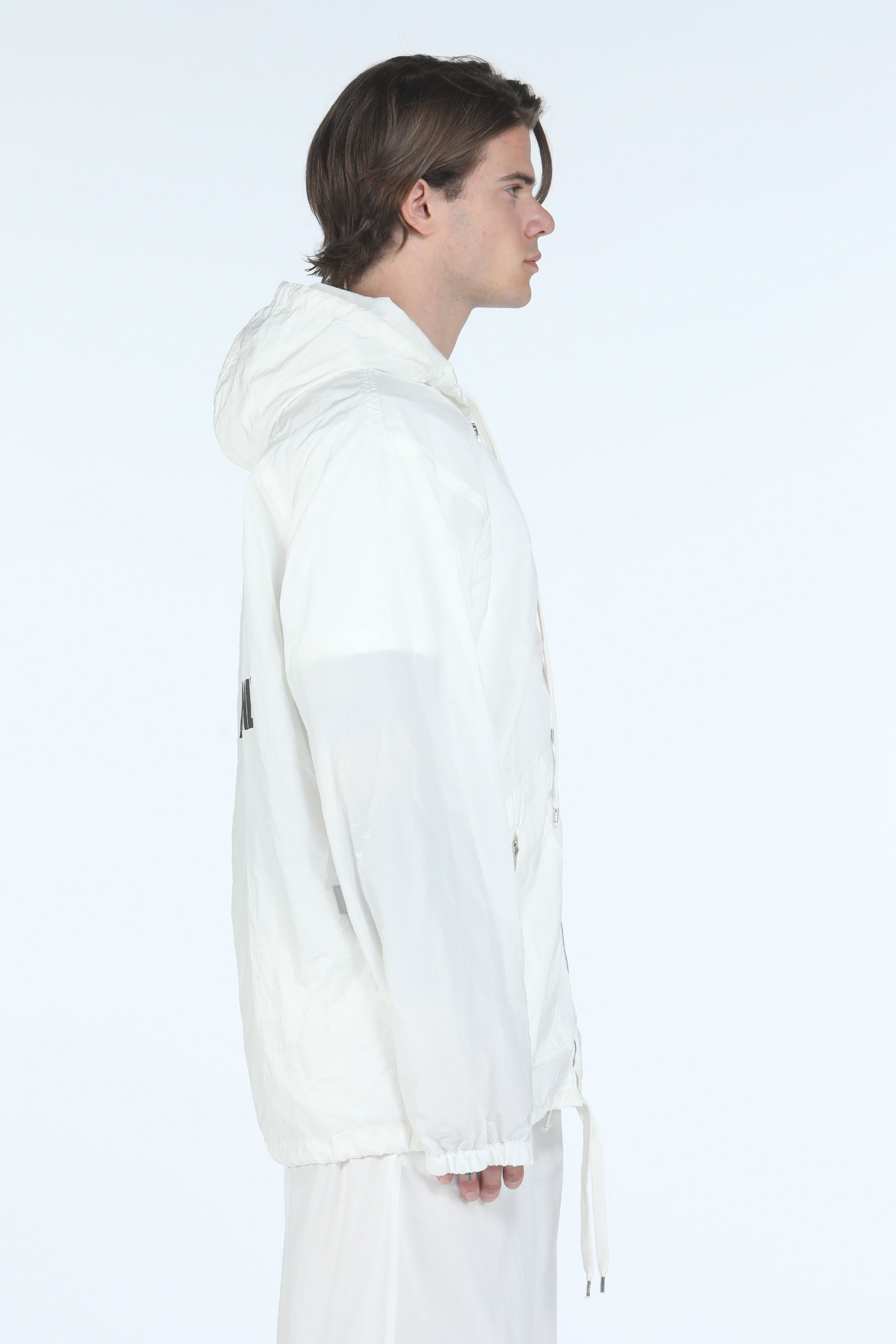 SLOGAN-PRINT HOODED JACKET - 3