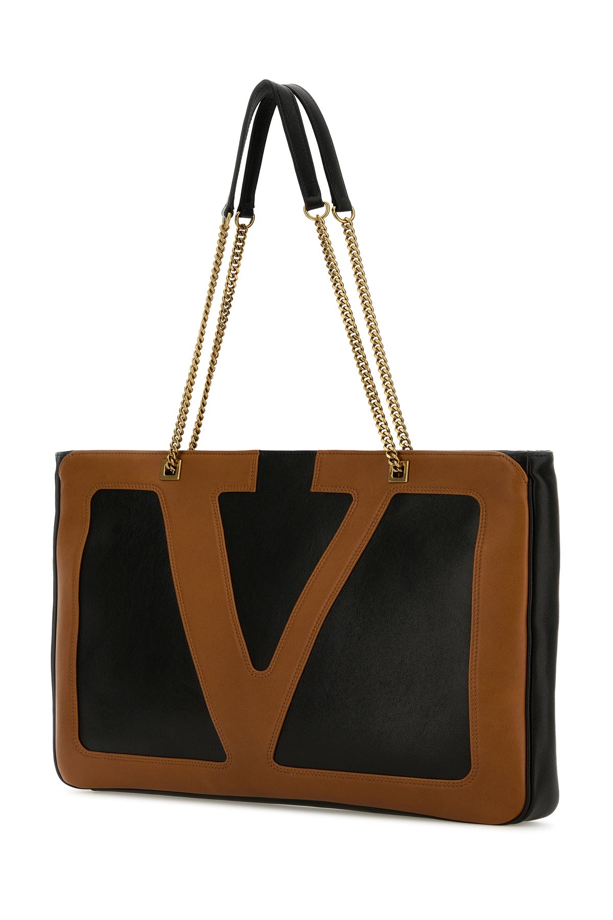 Black nappa leather large Viva Superstar shopping bag - 2