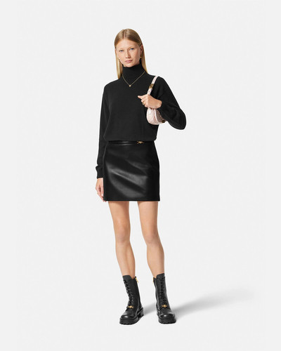 VERSACE Leather Mini Skirt outlook