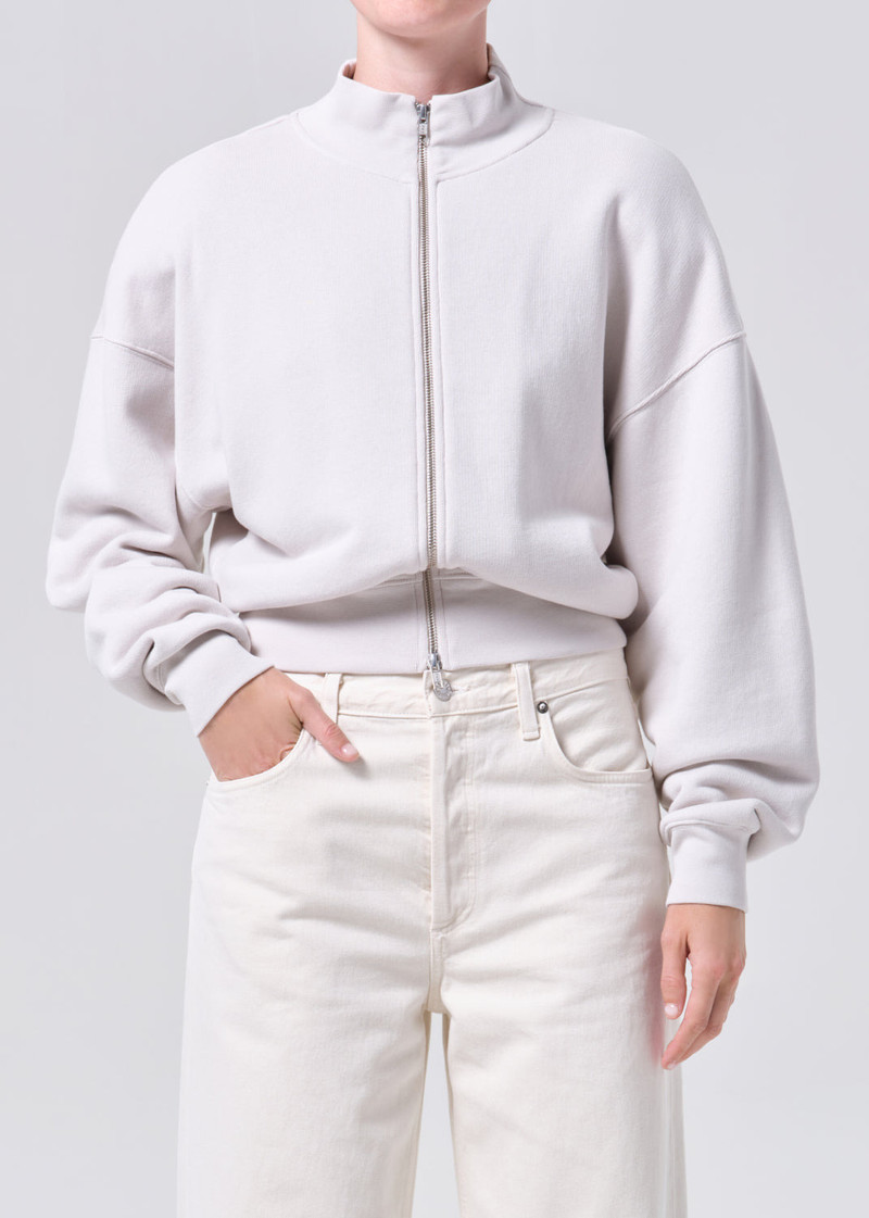 AGOLDE JENSEN ZIP UP IN BONE outlook