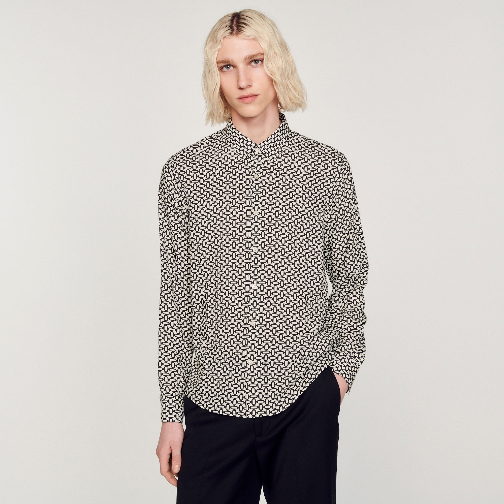Printed flowing shirt - 5